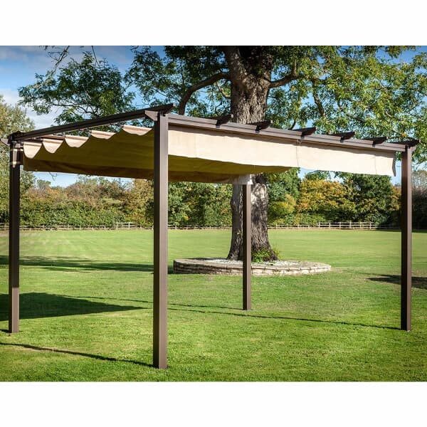 Hartman Roma Pergola 4m x 3m Bronze/Caramel