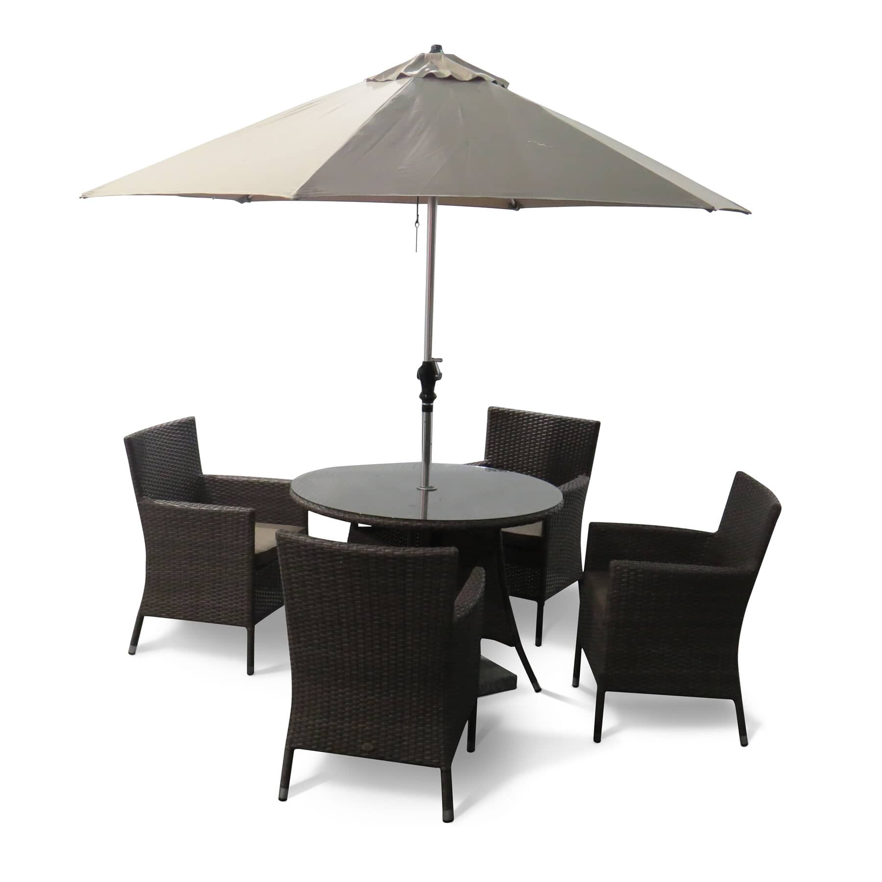 Katie Blake Chatsworth 4 Seat Dining Set (Natural/Taupe) (700114