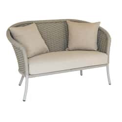 Alexander Rose Cordial Curved Top Sofa with Beige Rope