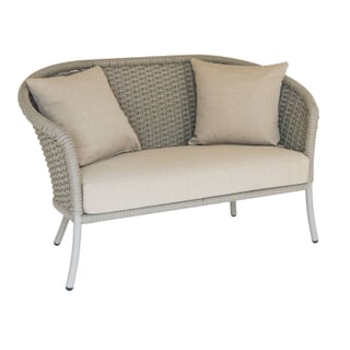 Alexander Rose Cordial Curved Top Sofa with Beige Rope