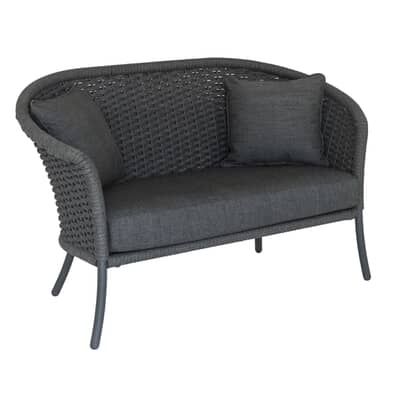 Alexander Rose Cordial Curved Top Sofa with Grey Rope