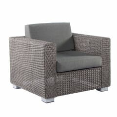 Monte Carlo Lounge Chair With Cushion - Grey