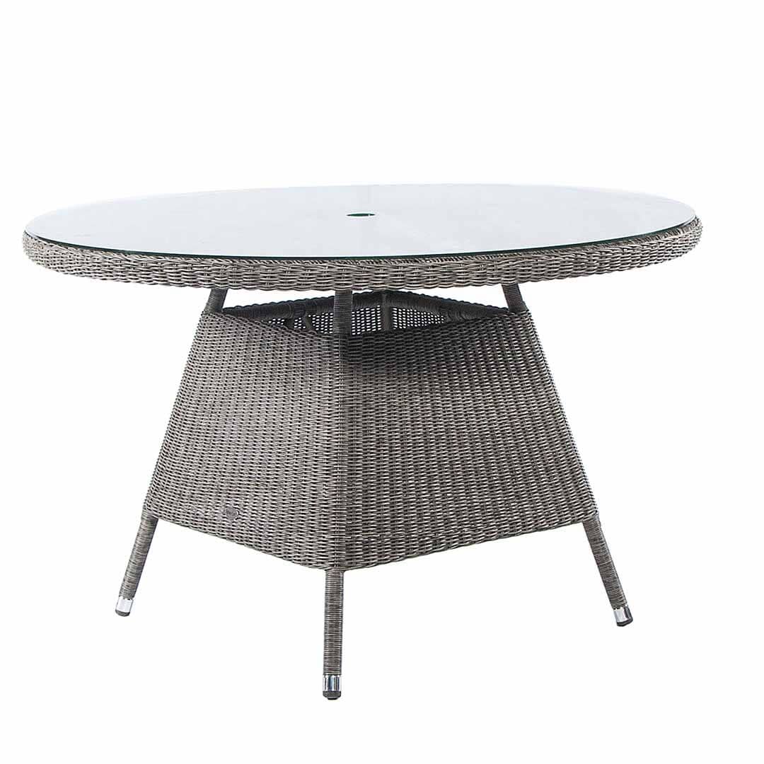 Titan 1.8m Round Table With Monaco Chair Outdoor Dining Set