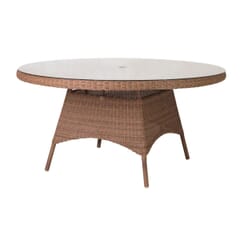 Alexander Rose San Marino Table With Glass 1.5M