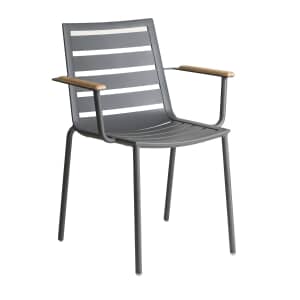 Alexander Rose Fresco Flint Slatted Stacking Armchair