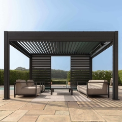 Maze Eden Pergola Aluminium Rectangular 30 x 40 - Frame Only - Grey