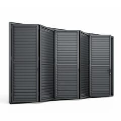 Maze Eden Pergola Bi Folding Louvre Door Gray