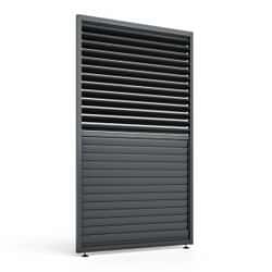 Maze Eden Aerofoil Blade Louvre Panel 3m Side Gray