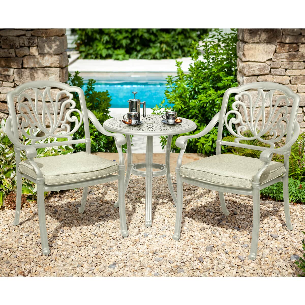 Hartman Amalfi Bistro Set Maize/Wheatgrass - (AMASET121) - Garden ...