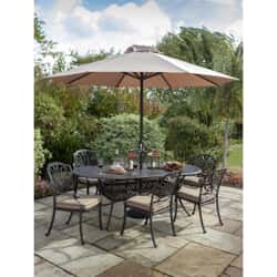 Hartman Amalfi 6 Seat Oval Set Bronze/Amber