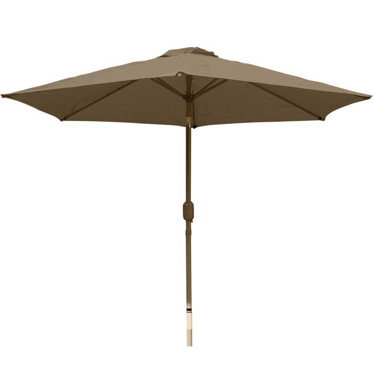 Leisure Grow Horizon 2.5m Taupe Canopy Parasol - (APP25TAUPE) - Garden ...