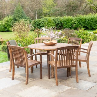 Alexander Rose Bolney 6 Seat Round Dining Set
