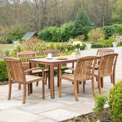 Alexander Rose Bolney 6 Seat Rectangular Dining Set