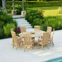 Alexander Rose Bengal Roble 6 Seat Dining Set with 1.75m Table