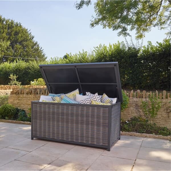 Bramblecrest Tuscan Wicker Large Cushion Box including Liner