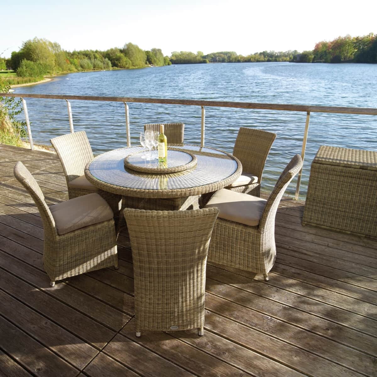 Bramblecrest Sahara 6 Seater Side Chair Set (BSAHSET15) Garden