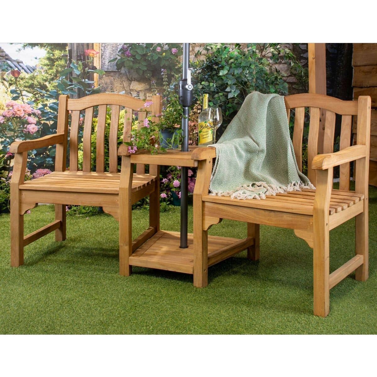 Norfolk Leisure Kingsbury Teak Love Seat