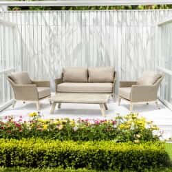 Kettler Cora Wicker - 3 Seat Sofa Lounge Set