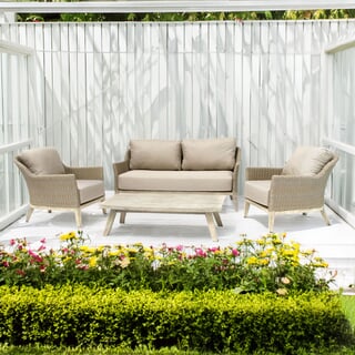 Kettler Cora Wicker - 3 Seat Sofa Lounge Set