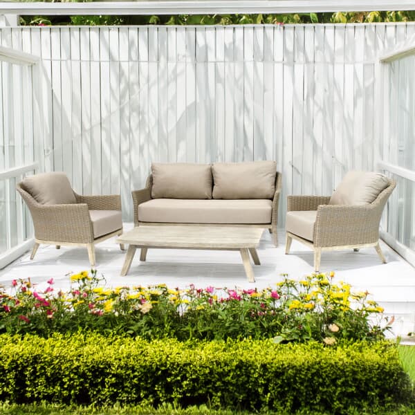 Kettler Cora Wicker - 3 Seat Sofa Lounge Set