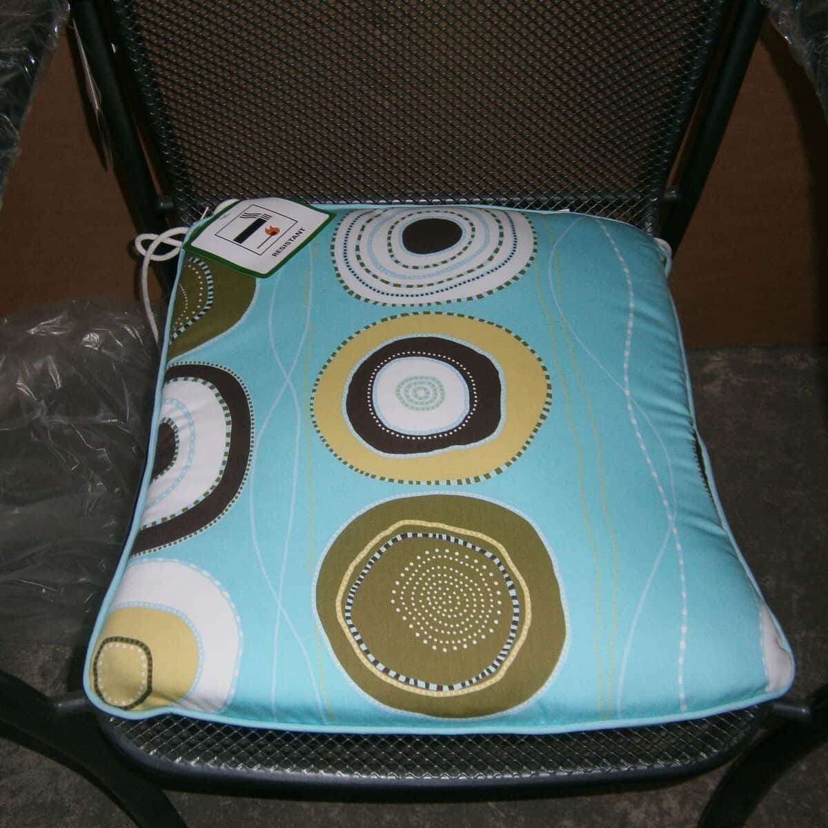 Blue Reversible Seat Pads 45 x 45 (Pack of 6) (CUS2) Garden