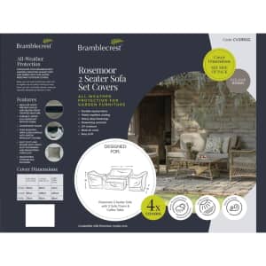 Bramblecrest RHS Rosemoor 2 Seat Sofa with 2 Sofa Chairs And Coffee Table Set Covers Khaki