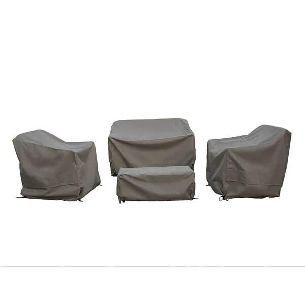 Bramblecrest Zurich 2 Seat Sofa with 2 Sofa Chairs  Coffee Table Covers
