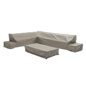 Covers For Bramblecrest Vilamoura Rectangle Sofa w/ Rectangle Piston Table Bench  Sofa Chair Set Long Right Khaki