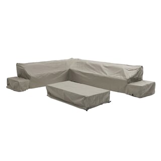 Covers For Bramblecrest Vilamoura Rectangle Sofa w/ Rectangle Piston Table Bench  Sofa Chair Set Long Right Khaki