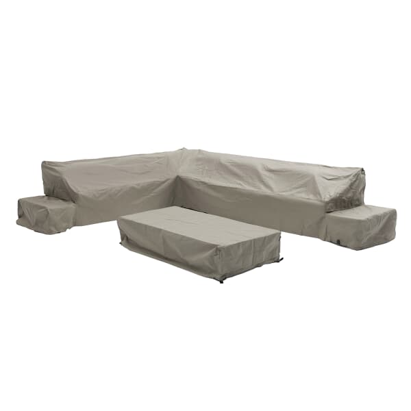 Covers For Bramblecrest Vilamoura Rectangle Sofa w/ Rectangle Piston Table Bench  Sofa Chair Set Long Right Khaki