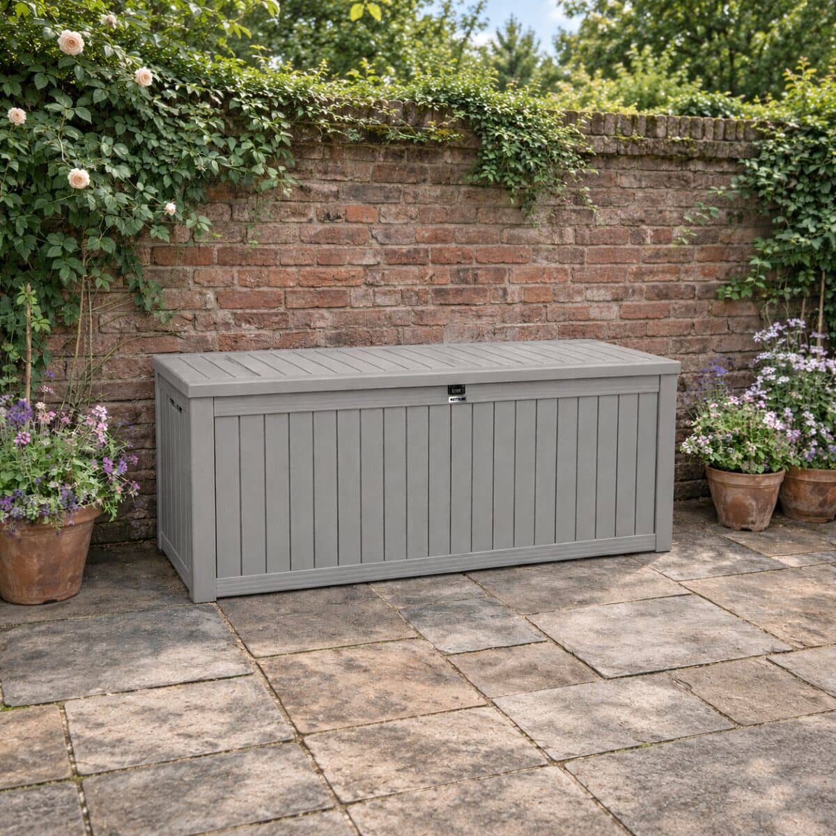 Kettler Alba Garden Storage Box 570Lt Dove Grey 