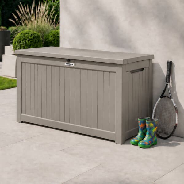 Kettler Alba Garden Storage Box 870Lt Dove Grey