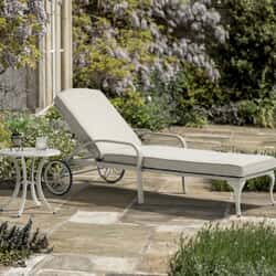 Bramblecrest RHS Bridgewater Lounger inc Cushion and Coffee Table - Stone