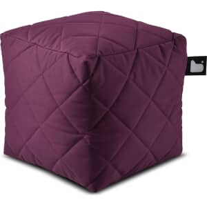 Extreme Lounging Qulited B Box Outdoor Pouffe Berry