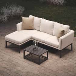 Maze Pulse Chaise Sofa Set Oatmeal Outdoor Fabric