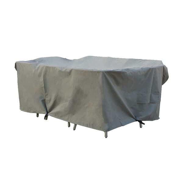 Bramblecrest 180 x 105cm Rectangle Firepit Table Set Cover - Khaki