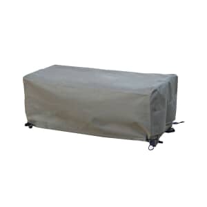 Bramblecrest Rattan Short Casual Dining Bench Cover - Khaki