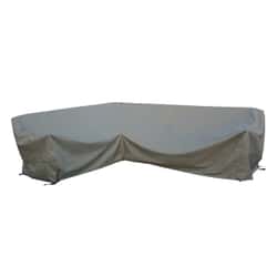 Bramblecrest Large Rectangle L Shape Sofa Cover - Long Right - Khaki