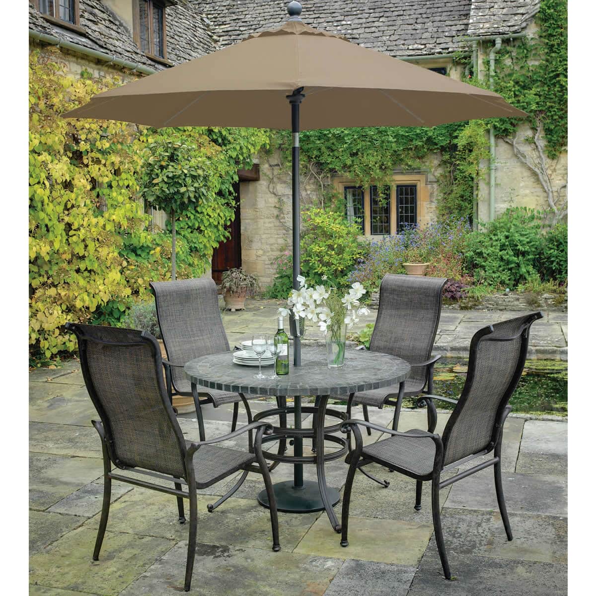 Alexandria 150cm Milan 6 Seat Set (HALXSET05) Garden Furniture World