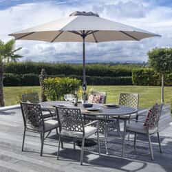 Hartman Avebury 6 Seat Oval Set Crimini