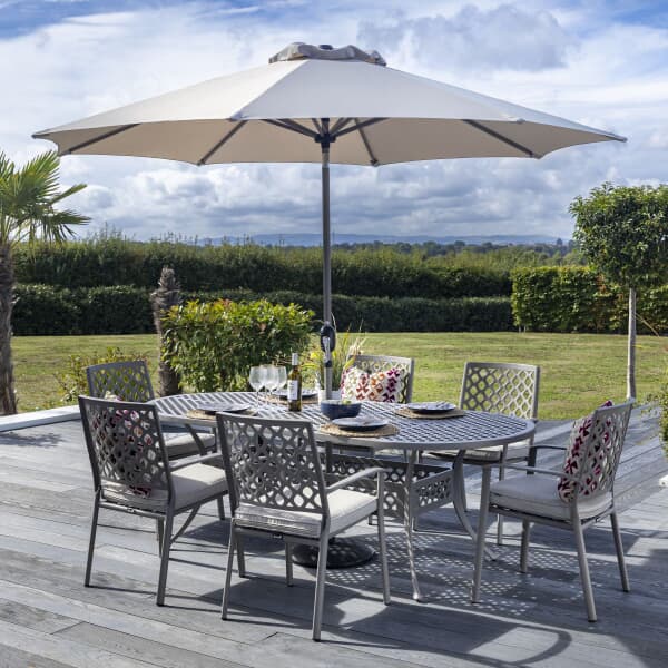 Hartman Avebury 6 Seat Oval Set Crimini