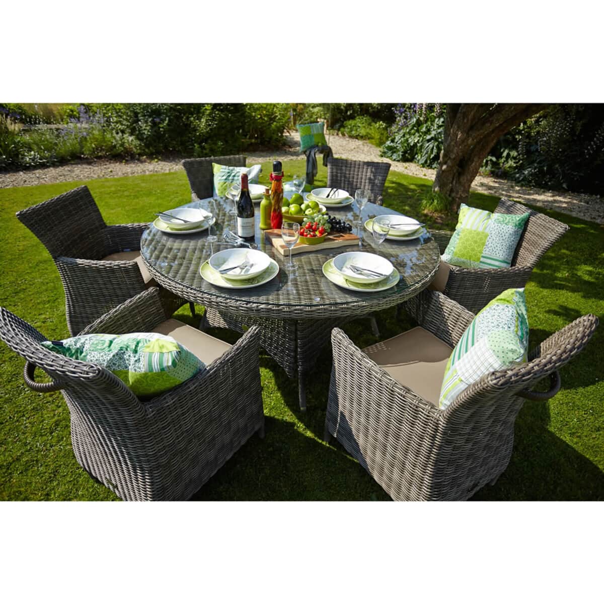 Hartman Bali 6 Seat Set With Tweed WeatherReady Cushions (HBALISET03
