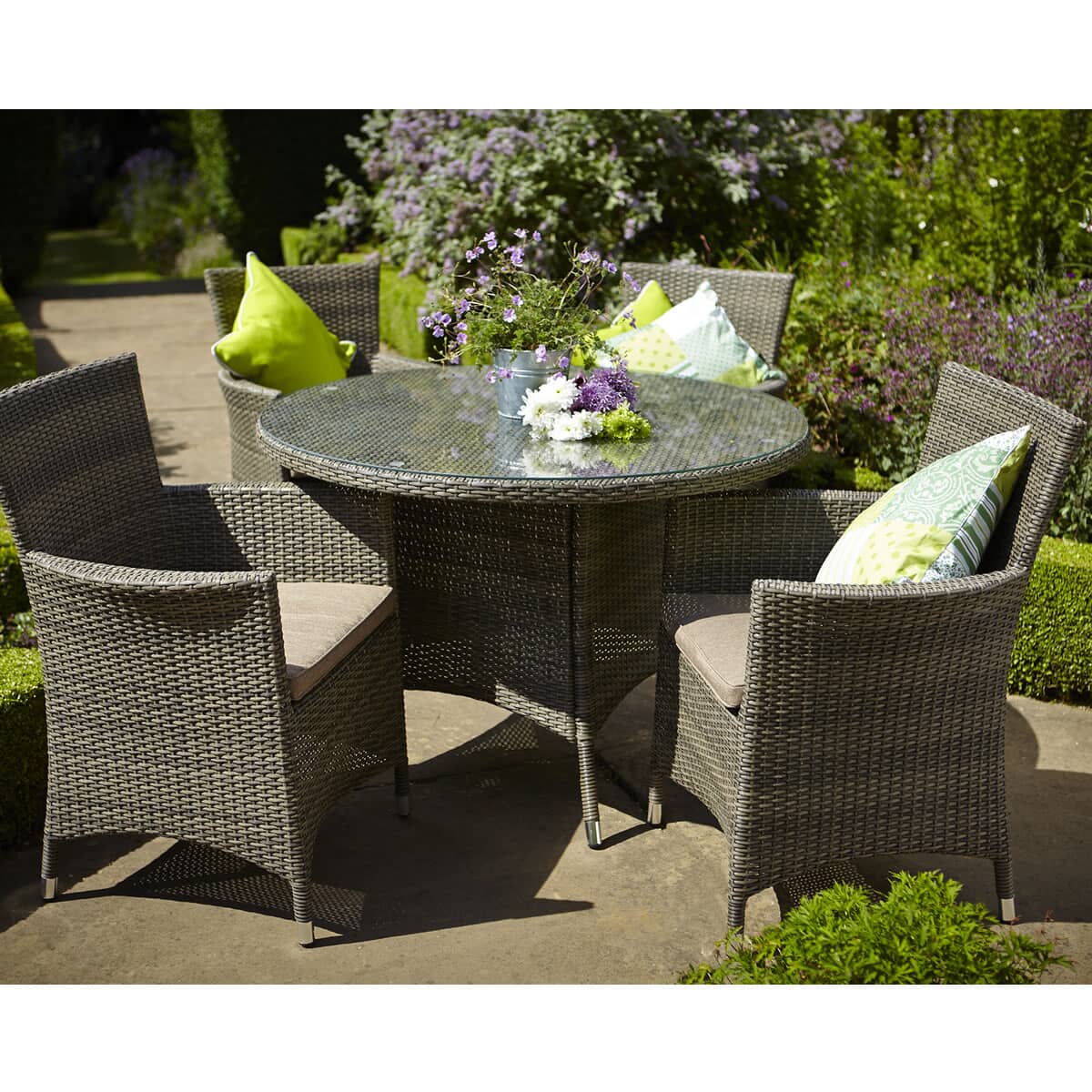 Hartman Bentley 4 Seat Dining Set (HBENSET02) Garden Furniture World
