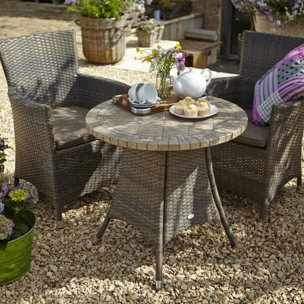 Hartman Bentley Ceramic Bistro Set (HBENSET20) Garden Furniture World