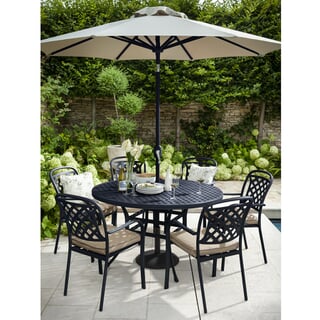 Hartman Berkeley 6 Seat Round Set Traditional Bronze/Amber