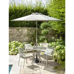 Hartman Berkeley 4 Seat Round Table Set Maize/Wheatgrass