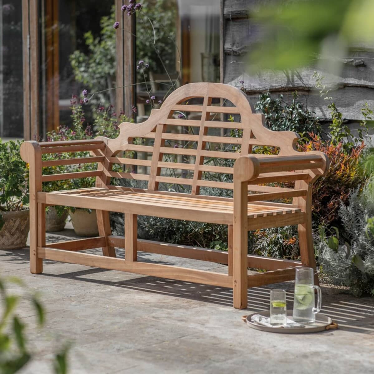 Bramblecrest Teak 150cm Lutyens Bench Flat Pack