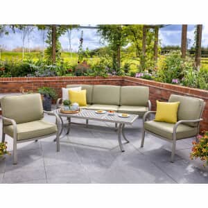 Hartman Buxton 5 Seat Lounge Set Maize/Wheatgrass