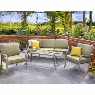 Hartman Buxton 3 Seat Lounge Set Maize/Wheatgrass