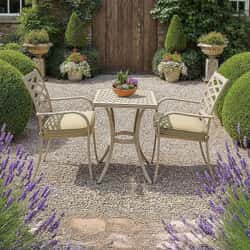 Hartman Buxton Bistro Set Maize/Wheatgrass